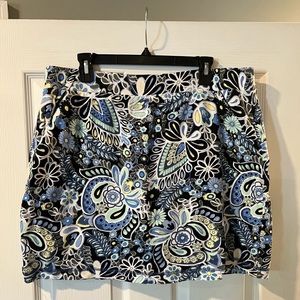 1X || Paisley Pique Skort || Talbots